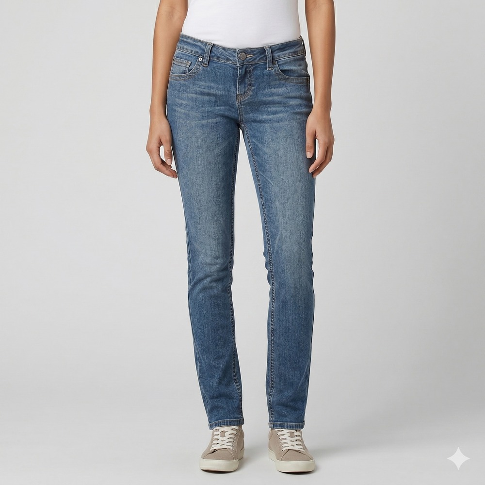 Paris Blues Low Rise Skinny Jeans Medium Wash Denim Sz 5/6